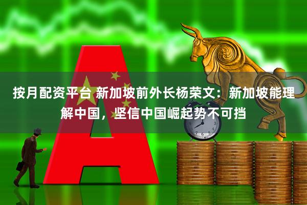 按月配资平台 新加坡前外长杨荣文：新加坡能理解中国，坚信中国崛起势不可挡