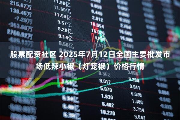 股票配资社区 2025年7月12日全国主要批发市场低辣小椒（灯笼椒）价格行情